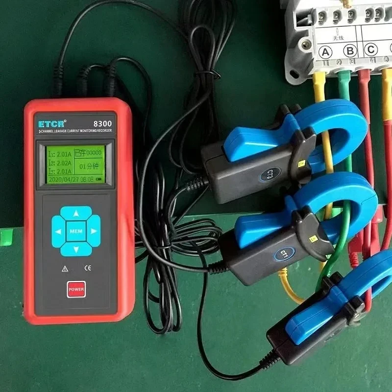 Трехканальный зажим ETCR8300 ETCR8300A ETCR8300F рекордер тока утечки онлайн-тестер