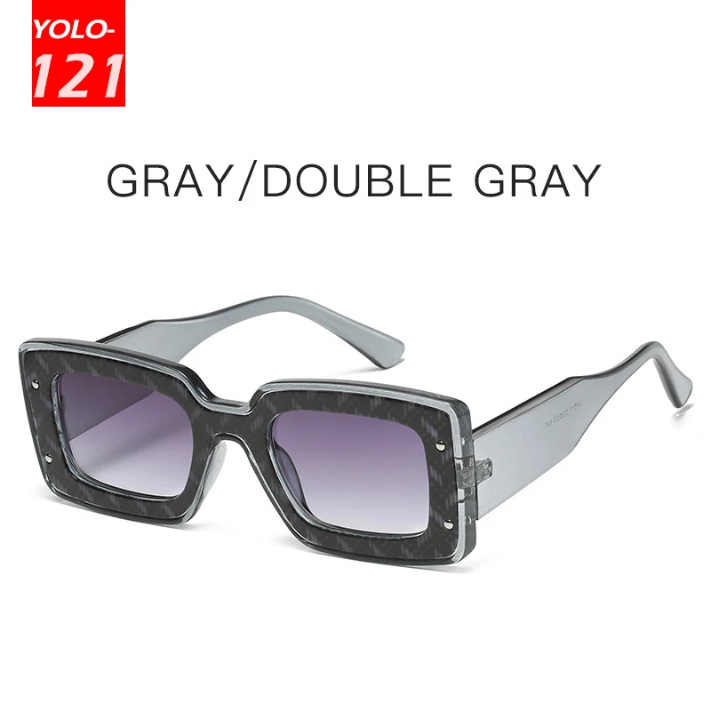 

Солнечные очки в стиле ретро для женщин, Модные прямоугольные современные роскошные брендовые дизайнерские солнцезащитные аксессуары