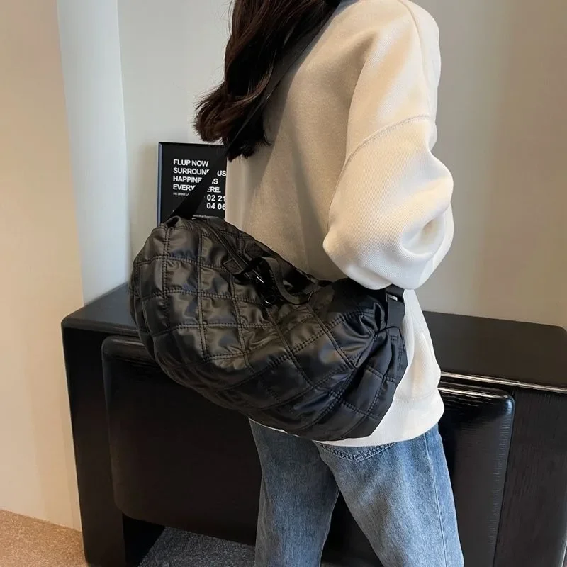 Твердые нейлоновые сумки через плечо большой емкости с ромбами Лидер продаж