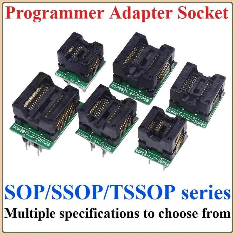 Фото SOP8/SOP14/SOP16/SOP20/SOP28/TSSOP8/TSSOP16/TSSOP20/TSSOP28 Гнездо адаптера программатора DIP 150MIL 208MIL 300MIL 173MIL DIP8 28 №2