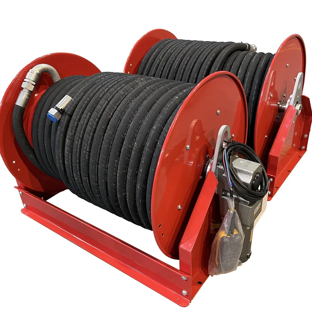 Водяной туман высокого давления пожарный гидрант катушка для шланга с ручным