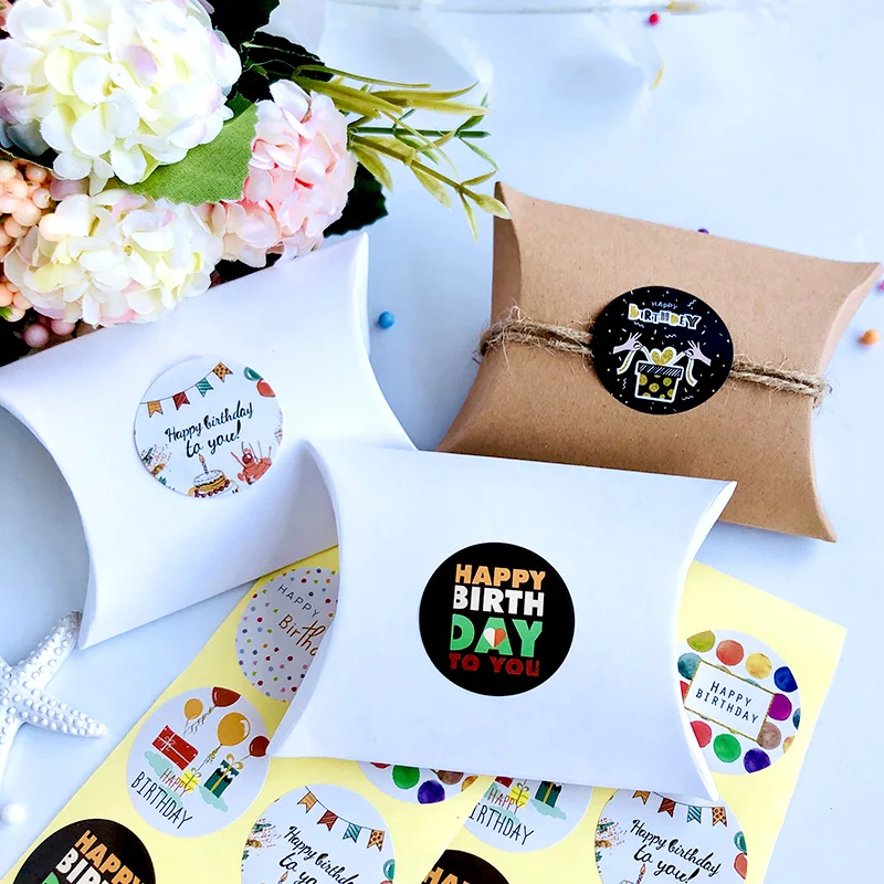 60 цветов спасибо наклейка Цветочная этикетка декоративное клейкое украшение для