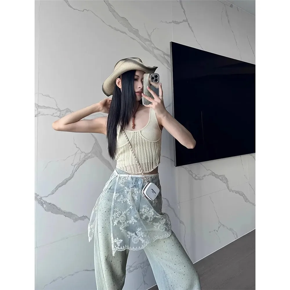 Женская мини-юбка в корейском стиле Y2k