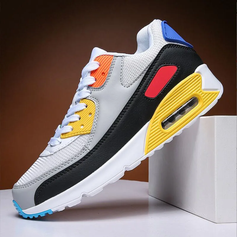 

Air Cushion Men Casual Shoes Breathable Comfortable Mesh Lining Sneakers Sweat-absorbent Deodorant Sports Shoes Size 47