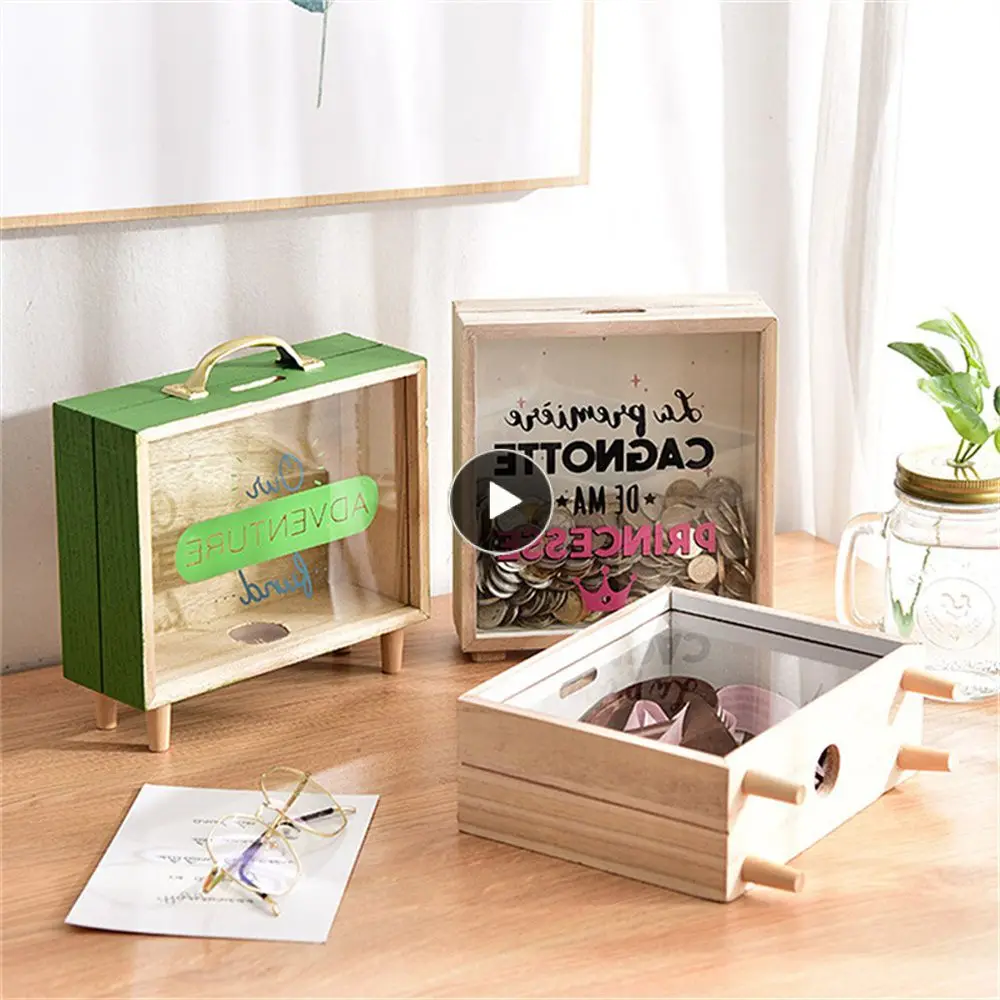 

Контейнер для канцелярских принадлежностей, украшение для подарочного стола, 20,5 × 7 × 18,5 см, Ins ящик для денег, коробки для хранения, копилка, ...