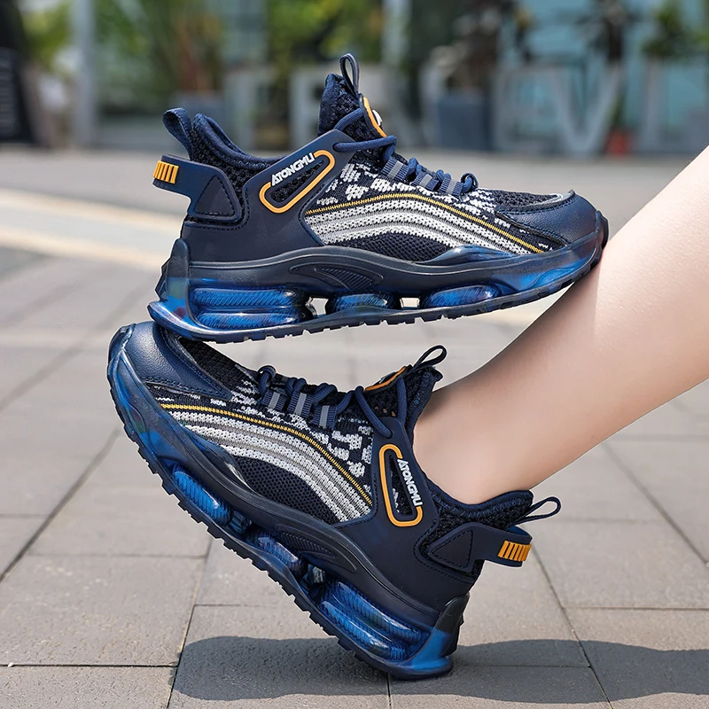 Кроссовки детские дышащие брендовая повседневная обувь для мальчиков и девочек