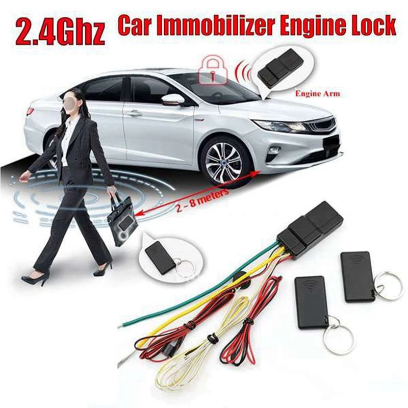 

Car 2.4G RFID Wireless Anti-Theft Device Car Anti-Theft Intelligent Circuit Cut Off Automatic Unlocking Device