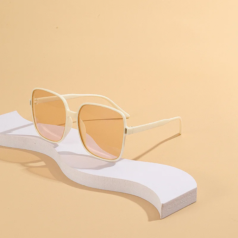 

Очки солнцезащитные женские в большой оправе, квадратные модные солнечные очки с прозрачной пленкой, с защитой UV400, лето