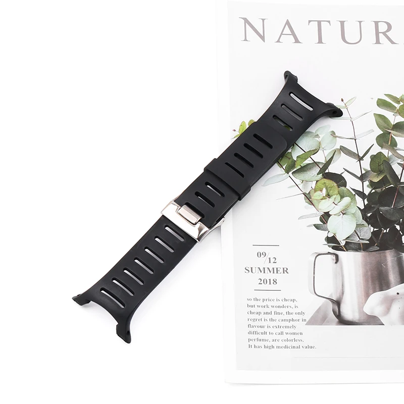 Rubber strap for SUUNTO T series T1 T1C T3 T3C T3D T4C T4D men's and women's strap watch accessories
