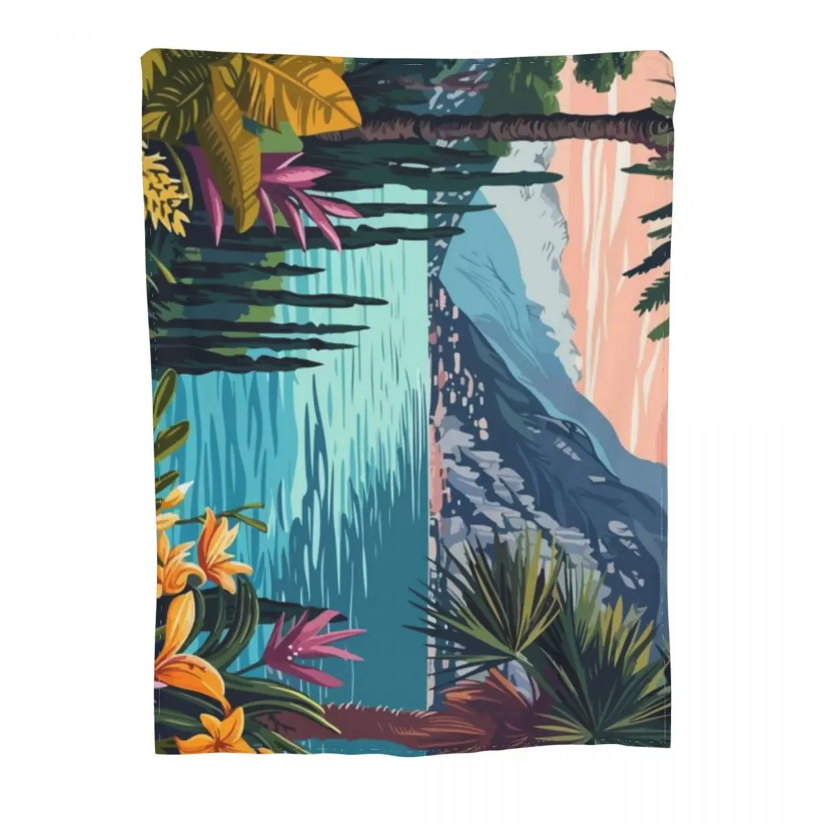 Микрофleece одеяло Minimalist Lake Garda Italy