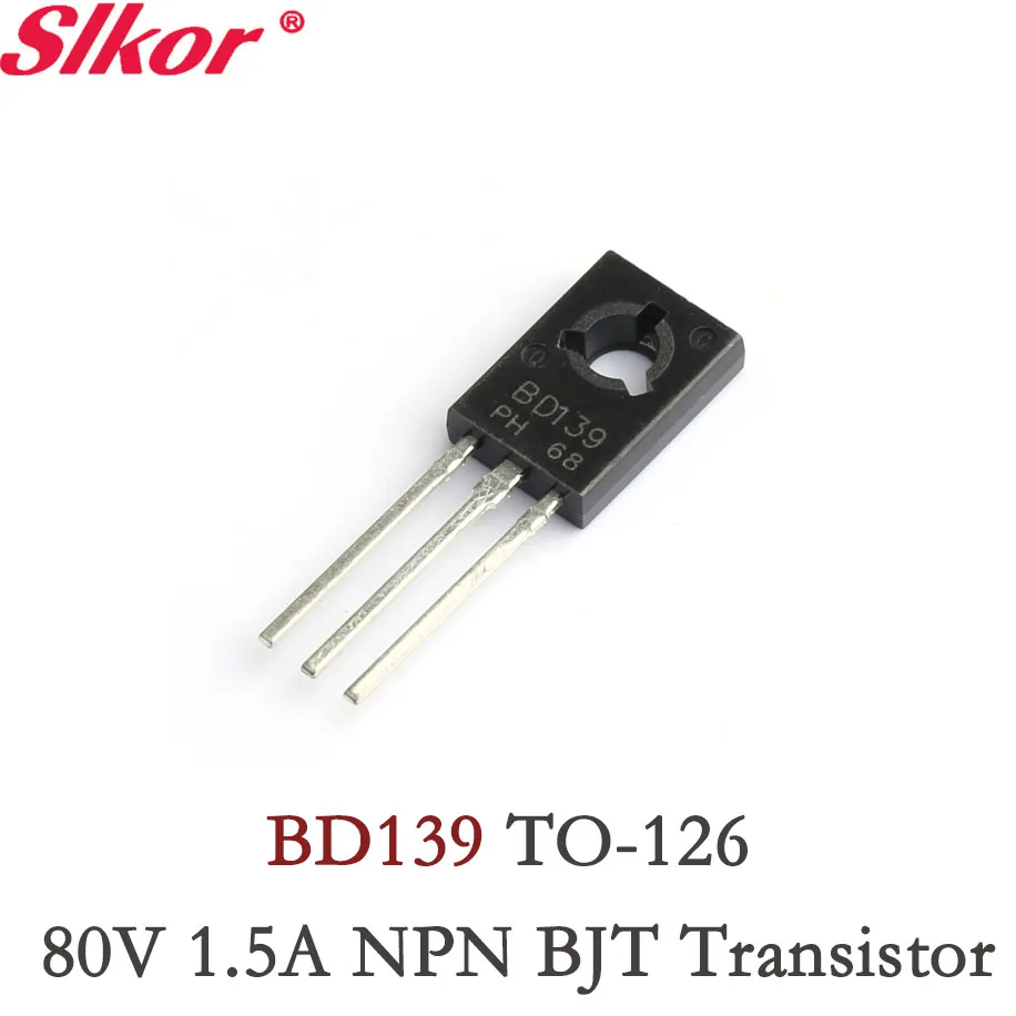 

10PCS Original BD139 NPN BJT Transistor 80V 1.5A TO-126 set kit bipolar