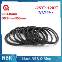cs 3mm black nbr o ring gasket automobile nitrile butadiene rubber round o type corrosion oil resistant seal washer
