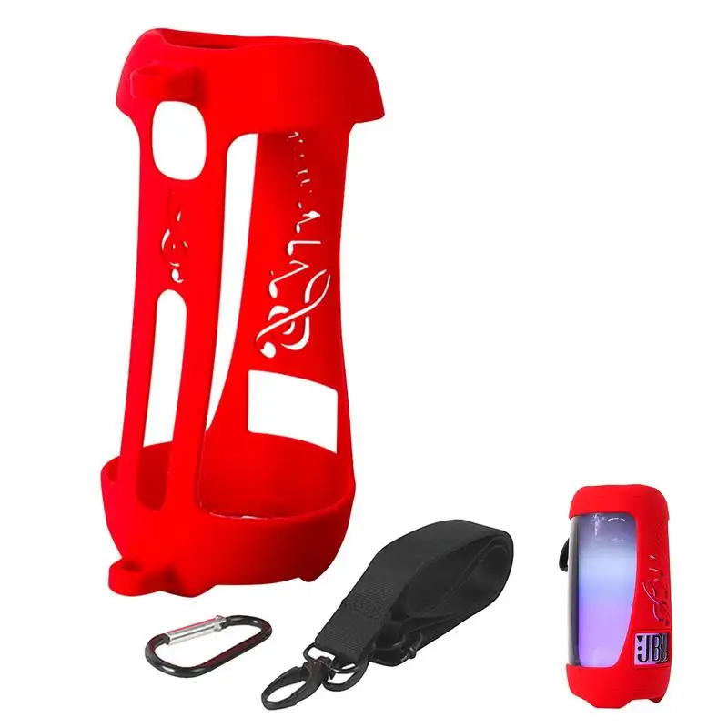 

Speaker Silicone Cover Portable Protective Case With Belt For JBLs Pulse 5 Wireless Bluetooths Speaker Bag Outdoor Carrying Bag