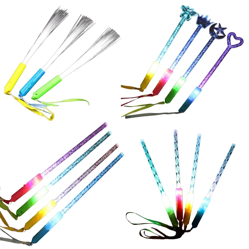 

10’’ Rave Party Wand Night Toy Outdoor Play Luminous Party Props Toddler Gift G2AE