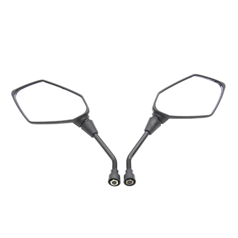 

Universal 2Pcs Motorcycle Big Size Rear View Mirror Black Motorcycle Motorbike Chrome Scooter Rearview Rear View Side Mirror 8Mm