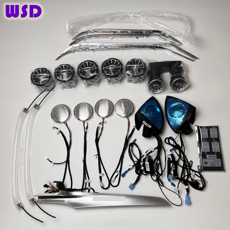 64-цветный светодиодный окружающий свет для Mercedes-Benz X253 W205 3D динамик светящиеся