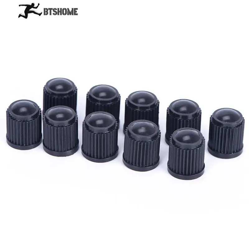 

50pcs/lot Plastic Bicyle Car Motorcycle Truck Wheel Tire Valve Stem Cap Dust Cover Lid Black Tyre Air Wheel Valve Stem Caps