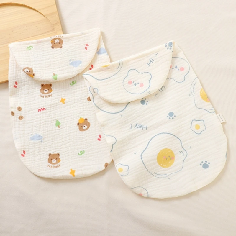 

Baby Sweat Absorbent Towel Cartoon Animal Themed Cotton Backrest Towel High-absorbent Soft Infant Back Towel Pad Wipes