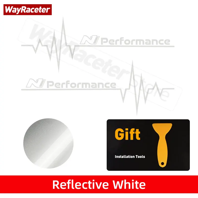 

2 шт., светоотражающие виниловые наклейки на окна Hyundai N Performance Veloster Accent i30 i20 Tucson Kona Sonata Genesis