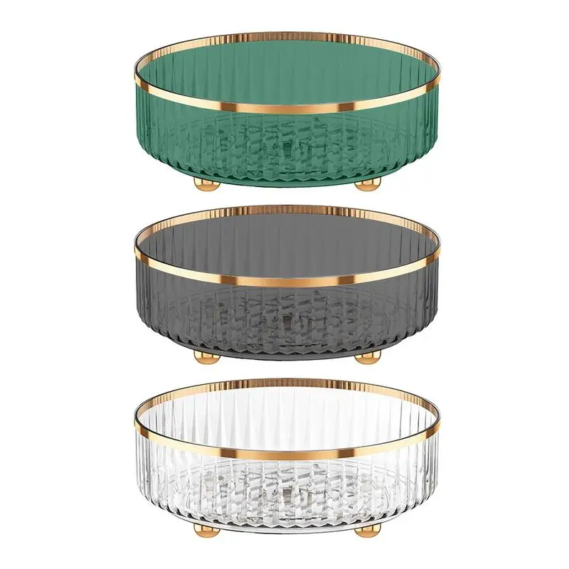 

360 Rotation Turntable Storage Tray Non Skid Spinning Spice Rack Round Able Storage Cabinet Organizer Tool For Kitchen Supplies