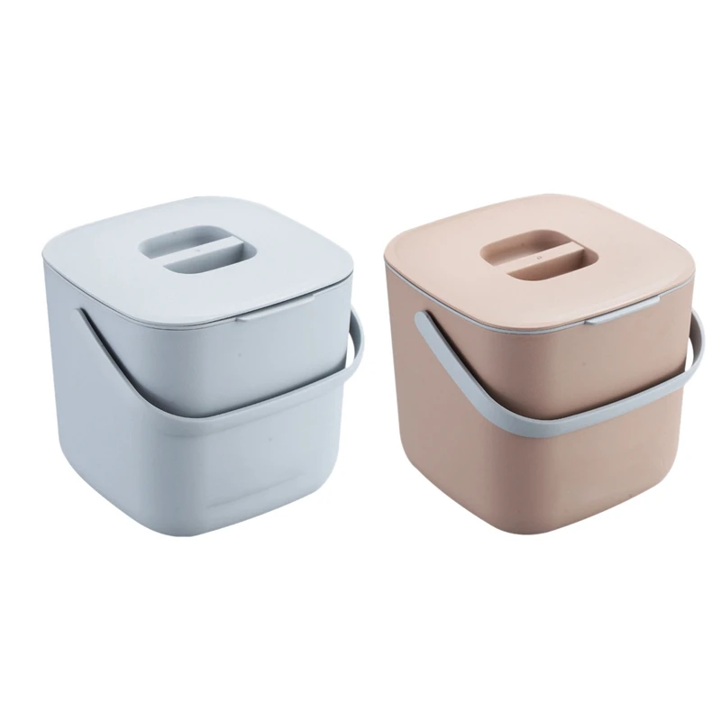 

Double Layer Kitchen Food Waste Trash Can Compost With Drainer Rubbish Container Organizer Accessories Tools