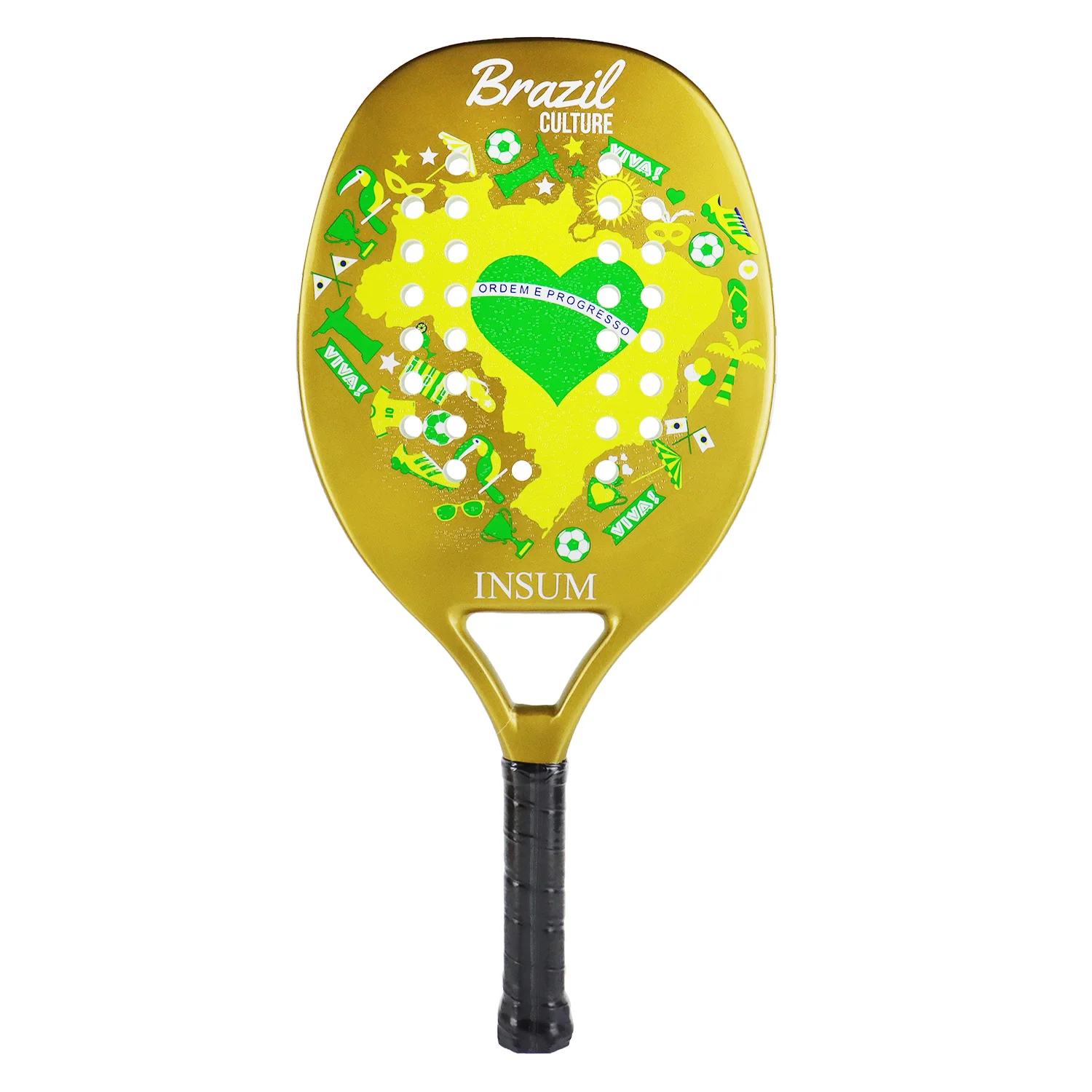 

Теннисная ракетка INSUM из углепластика EVA, мягкая круглая поверхность для начинающих, ракетка для пляжного тенниса