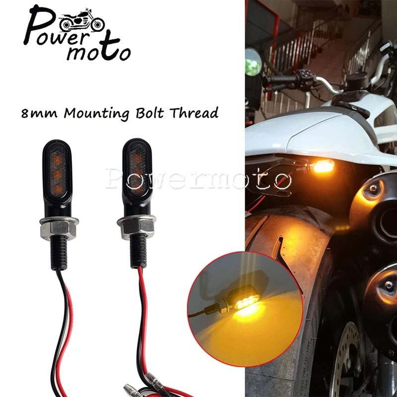 

Универсальный светодиодный указатель поворота для мотоцикла, 8 мм тормозной сигнал, стоп-сигнал, задний фонарь E24 для Harley Chopper Bobber Honda Suzuki Yamaha