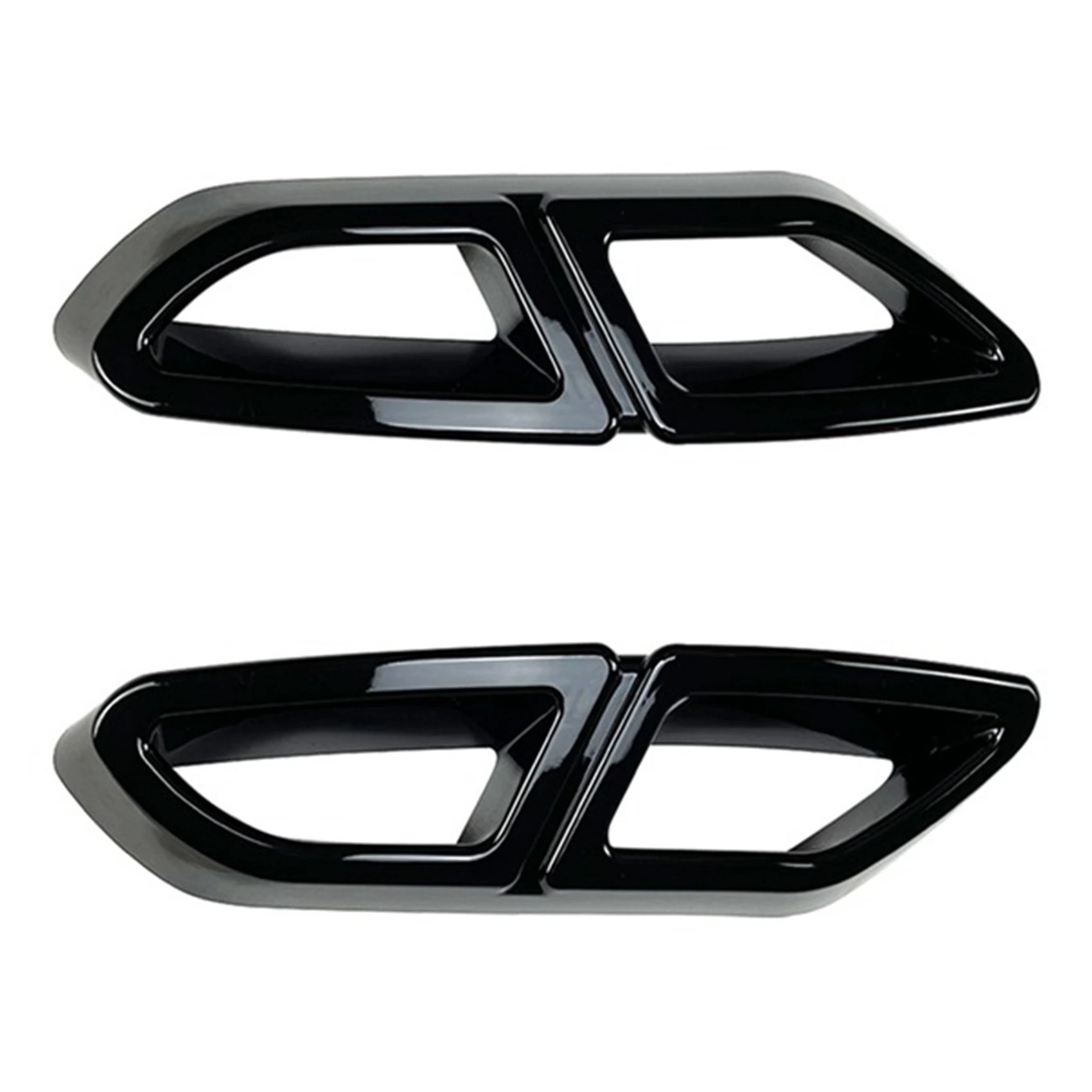 

Car Tail Throat Frame Exhaust Pipe Trim for Volkswagen Magotan Passat B8 (Overseas Passat) 2016-2019 Gloss Black