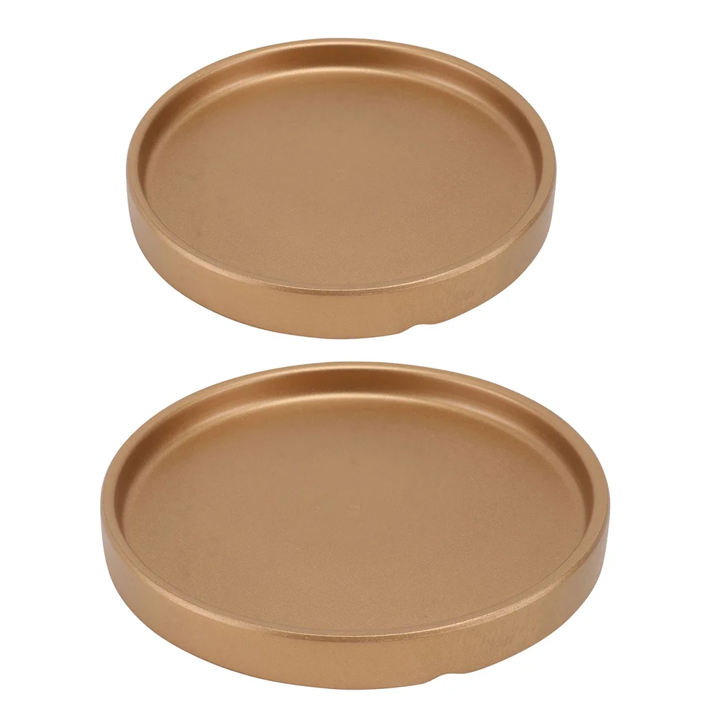 

2 Pcs Trays Flowerpot Water Trays Cement Flower Pot Trays Bonsai Pot Water Trays Succulent Pot Trays for Hotel Balcony Home Park