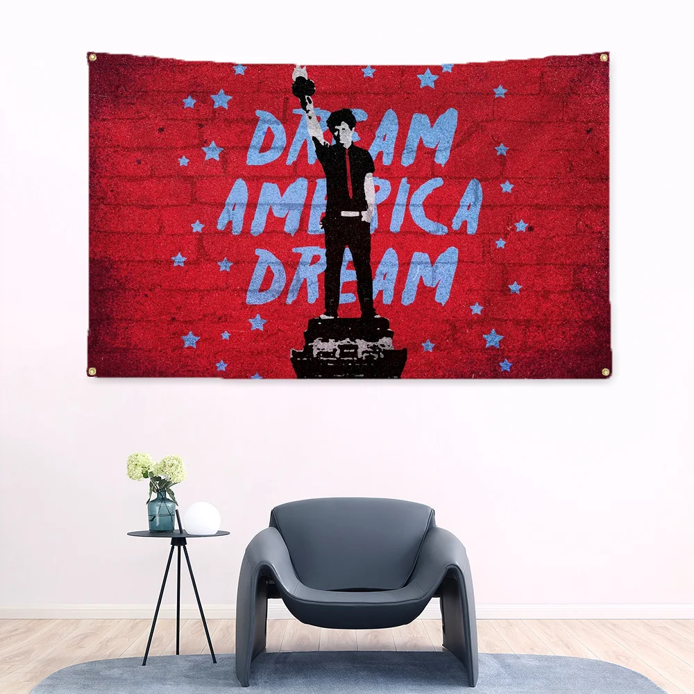 Зеленые флаги для спальни осенний декор индивидуальный флаг в стиле панк чтобы