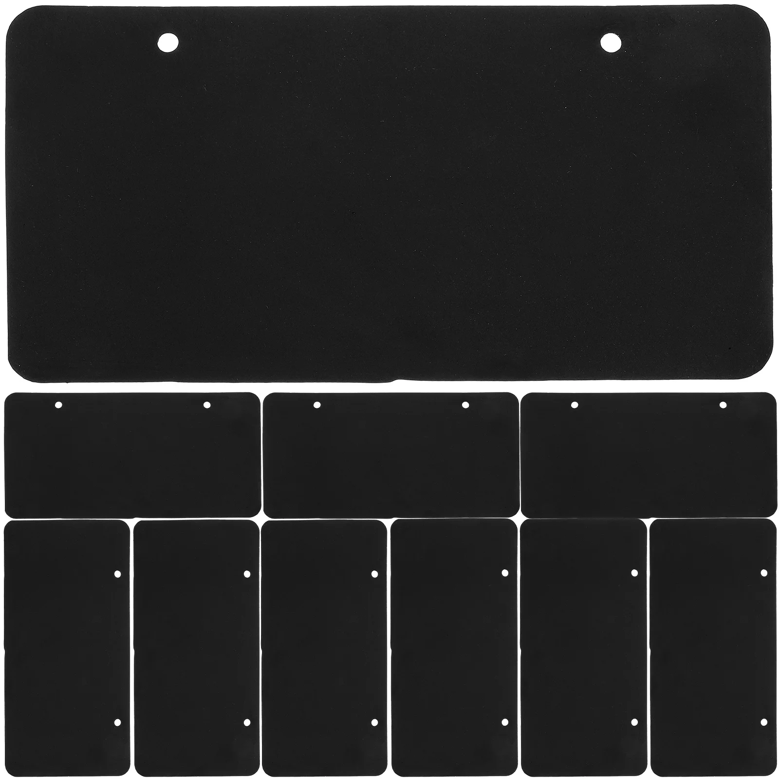 

10 Pcs License Plate Fixing Pad Frame Shockproof Mat Protection Compressed Sponge Frames Pads