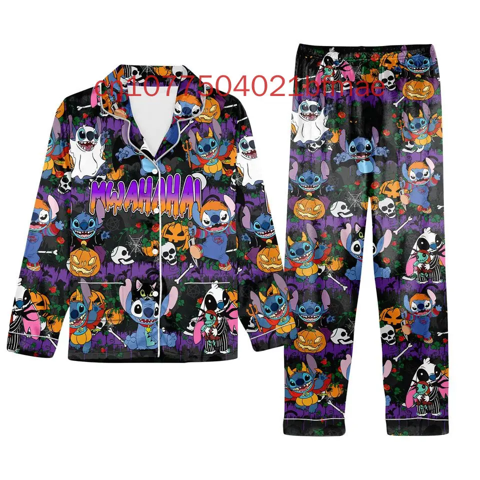 Женский пижамный комплект с длинным рукавом на весну и лето