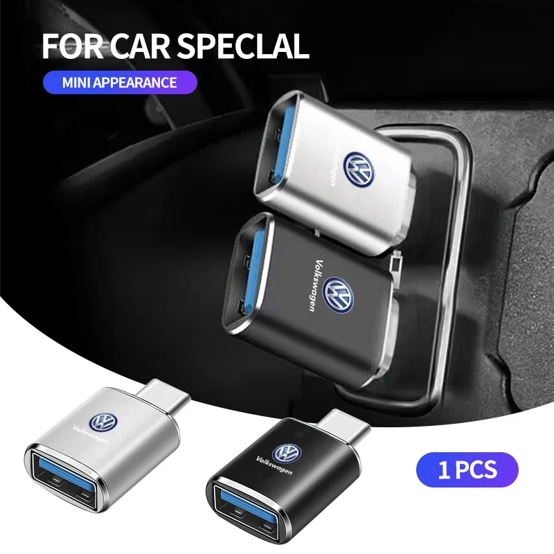 Автомобильный логотип Type-C к USB Android зарядное устройство OTG адаптер-конвертер для
