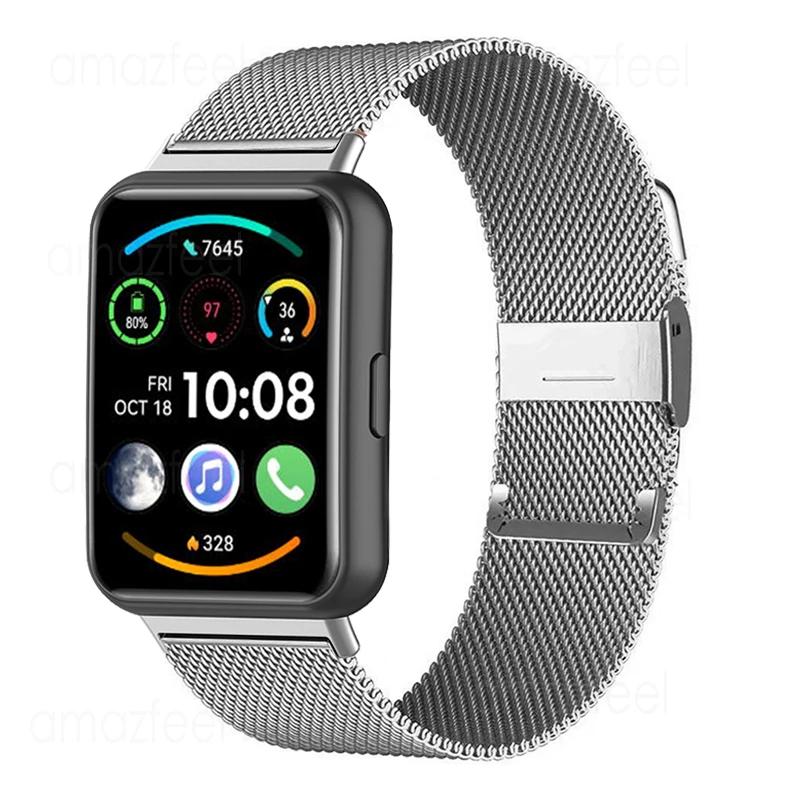 

Браслет из нержавеющей стали для Huawei Watch Fit 2 / Watch Fit, металлический ремешок для часов Huawei Watch Fit, аксессуары для умных часов