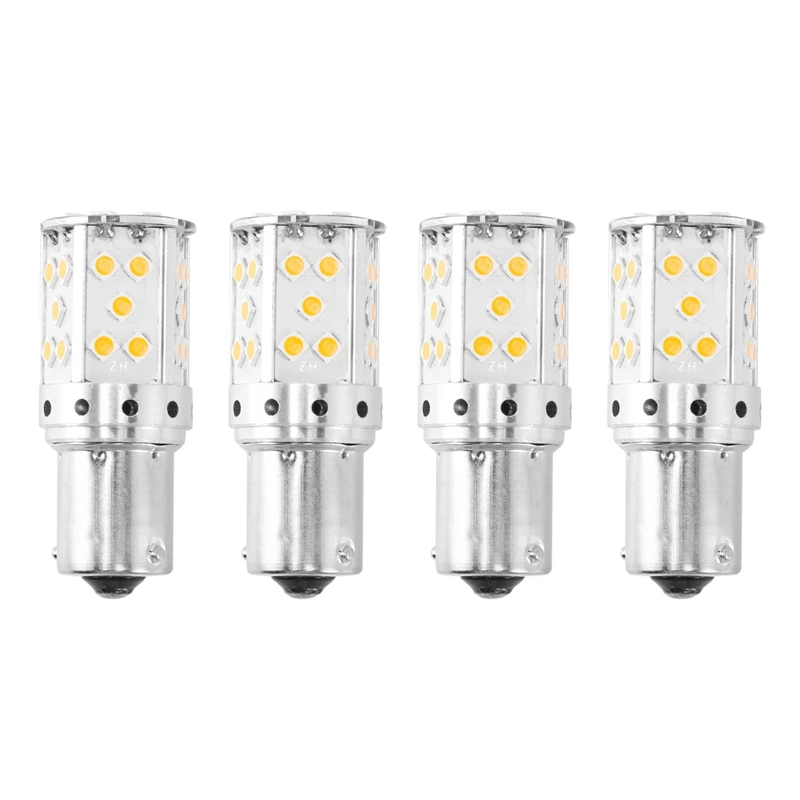 

4X 1156 Bau15s Py21w Ba15s LED Bulb 3030 35SMD Canbus LED Lamp For Car Turn Signal Lights Amber Lighting 12V 24V