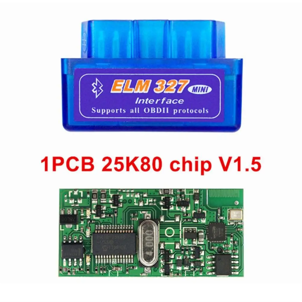 Диагностический сканирующий инструмент Mini ELM327 OBD 2 V1.5 Bluetooth-comp для SAE J1850 PWM VPN IOS