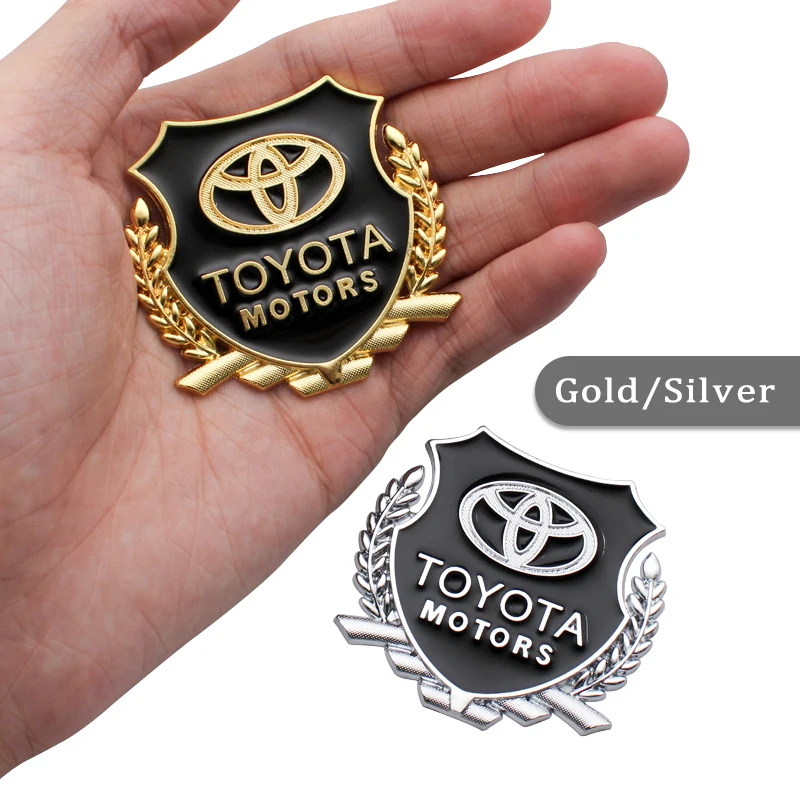 Металлические 3D наклейки для автомобиля декоративные Toyota TRD VIOS Avensis Auris Hilux Corolla Camry