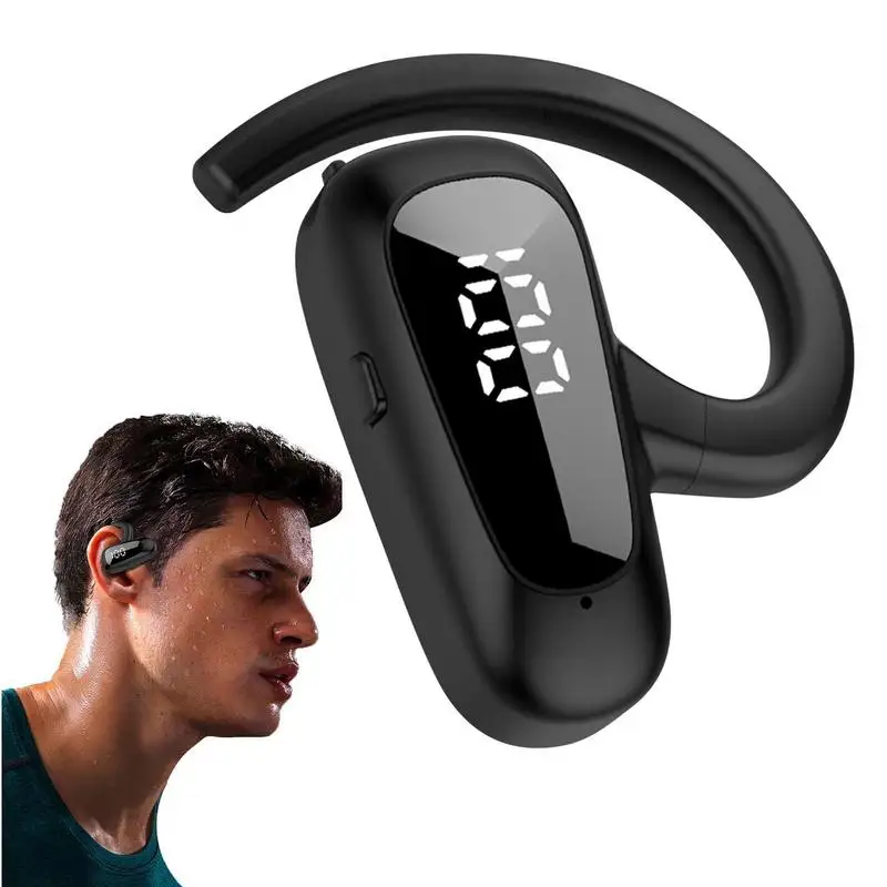 Wireless Earpiece For Cellphone Open Ear Headphones With Noise Canceling Stable To Wear No Weight-Bearing Design Suitable For
