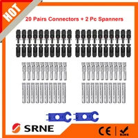20 pairs male and female solar panel connector 1 pairs spanner used for solar cable suitable cable cross sections 2 5mm26 0mm2
