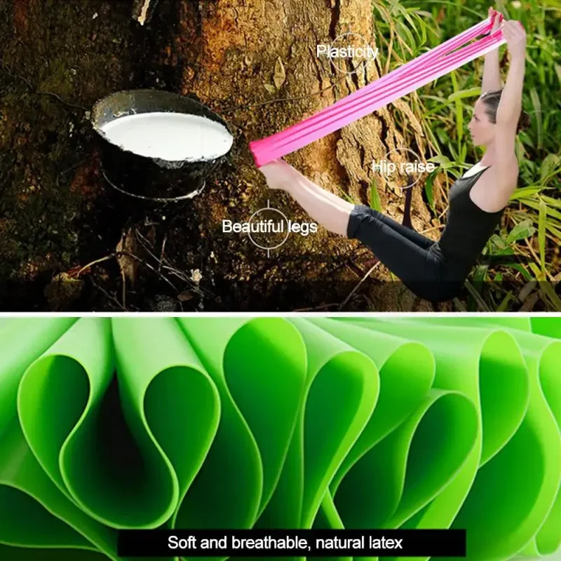 Эспандер для фитнеса оборудование тренировок йога тренажерный зал эластичная