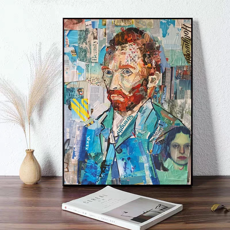 

Abstract Graffiti Van Gogh Portrait Posters and Prints Canvas Paintings Wall Art Pictures for Living Room Decor No Frame