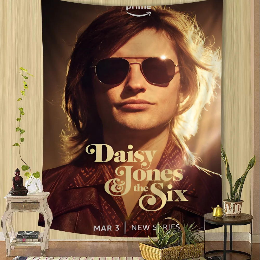 Настенные подвесные гобелены &quotМузыка Дейзи Джонс&quot шесть хиппи для гостиной