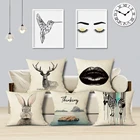 Чехол для подушки в скандинавском стиле льняная наволочка Almofadas Cojins 45 см x 45 см автомобильное сиденье домашний декор