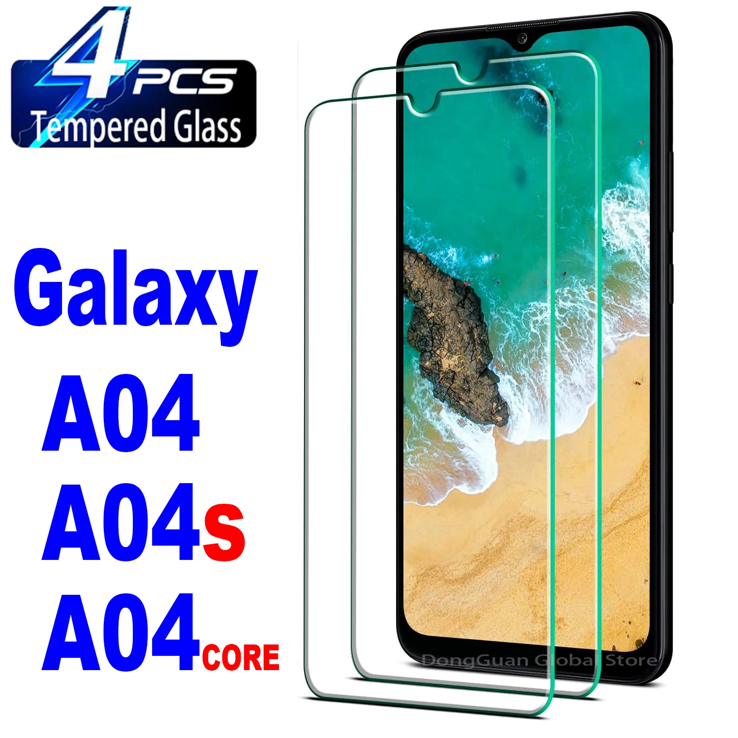 

2/4Pcs Tempered Glass For Samsung Galaxy A04 Core A04s Screen Protector Glass Film