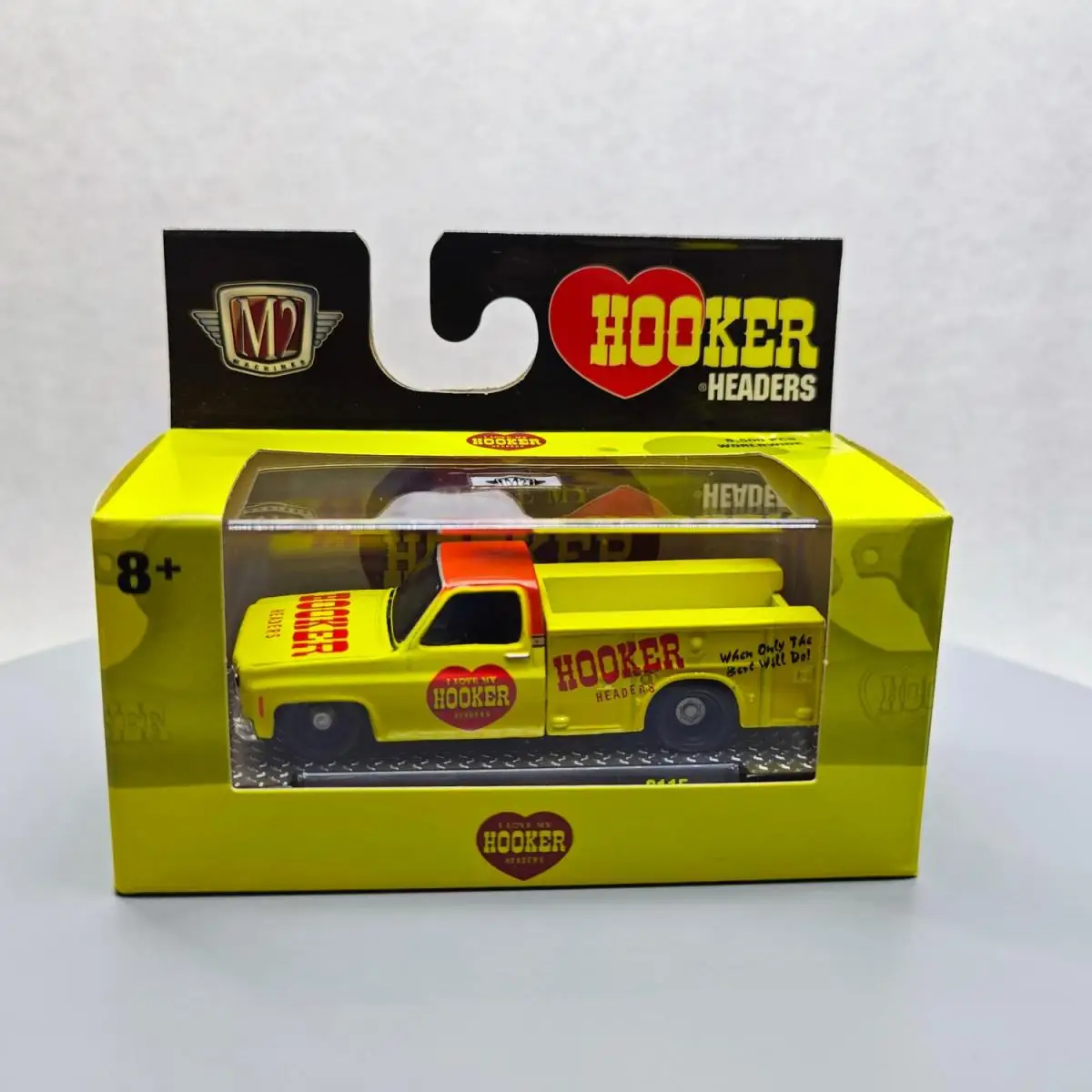 M2 машины 1/64 1975 Silverado желтый Литой Сплав модели автомобиля коллекция дисплей