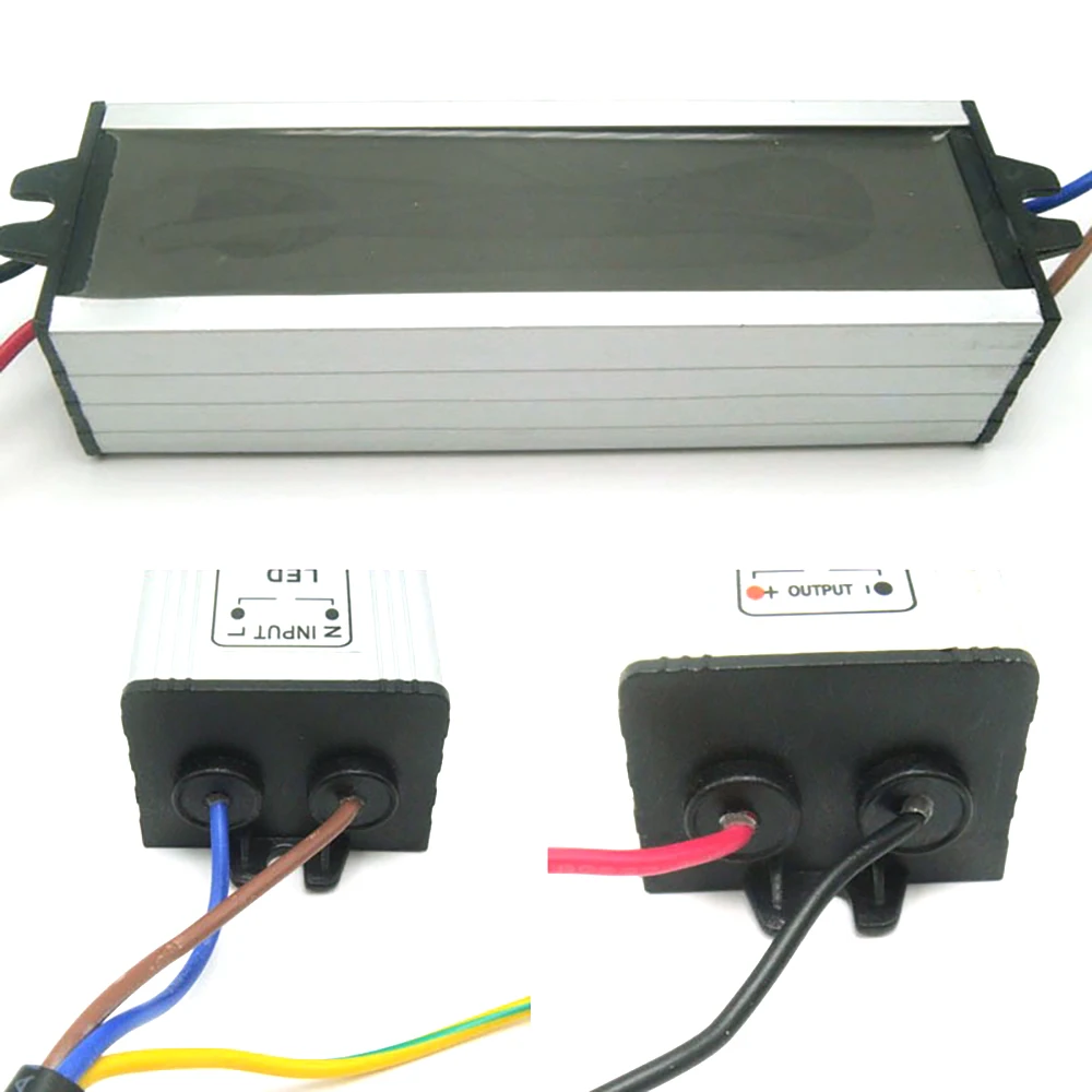 Фото Драйвер для светодиодных ламп 50 Вт, драйверы постоянного тока AC85V-265V на DC30-36V 1500 мА, водонепроницаемый, для прожекторов и уличных фонарей №5