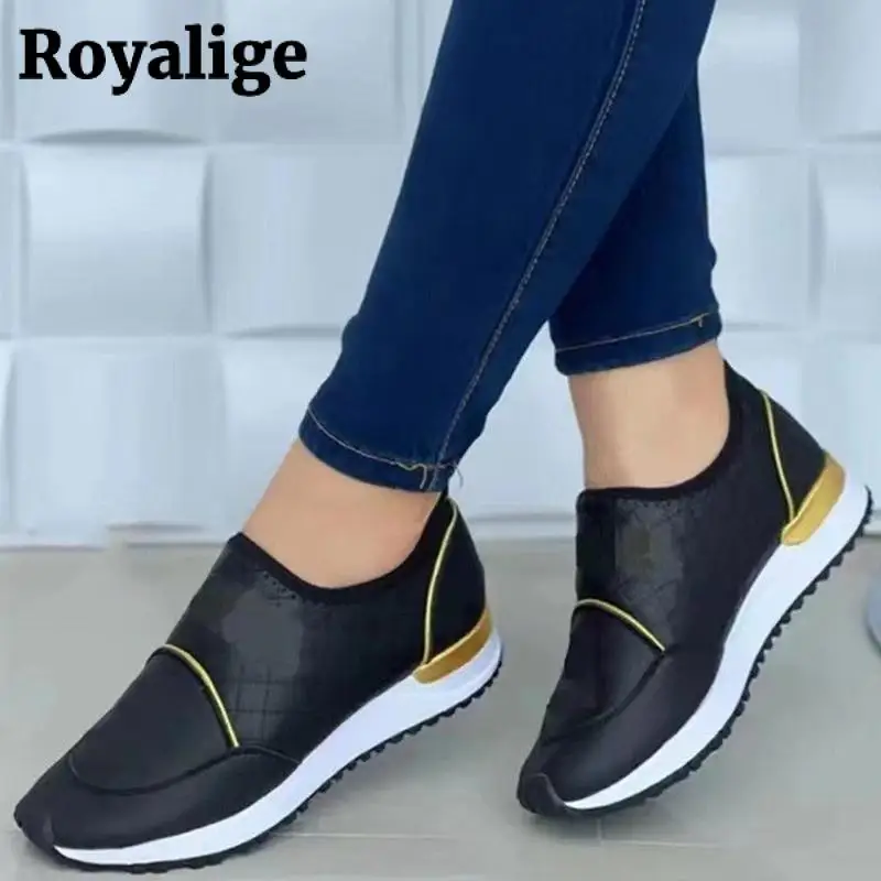 

Кроссовки женские 2022 на танкетке, вулканизированные, в стиле ретро, удобные