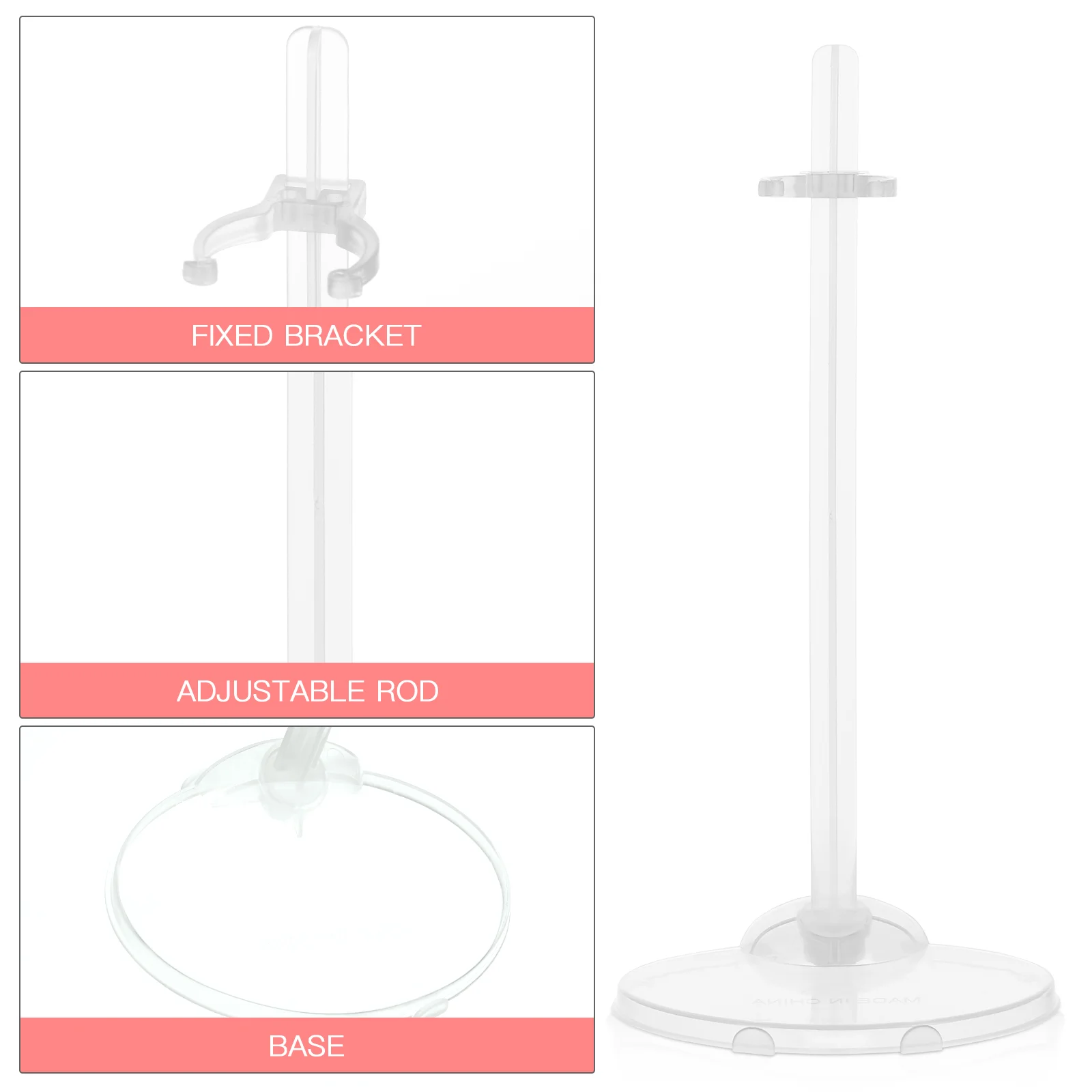 Supvox 12 шт. удерживающая подставка стойка для выставки товаров регулируемая
