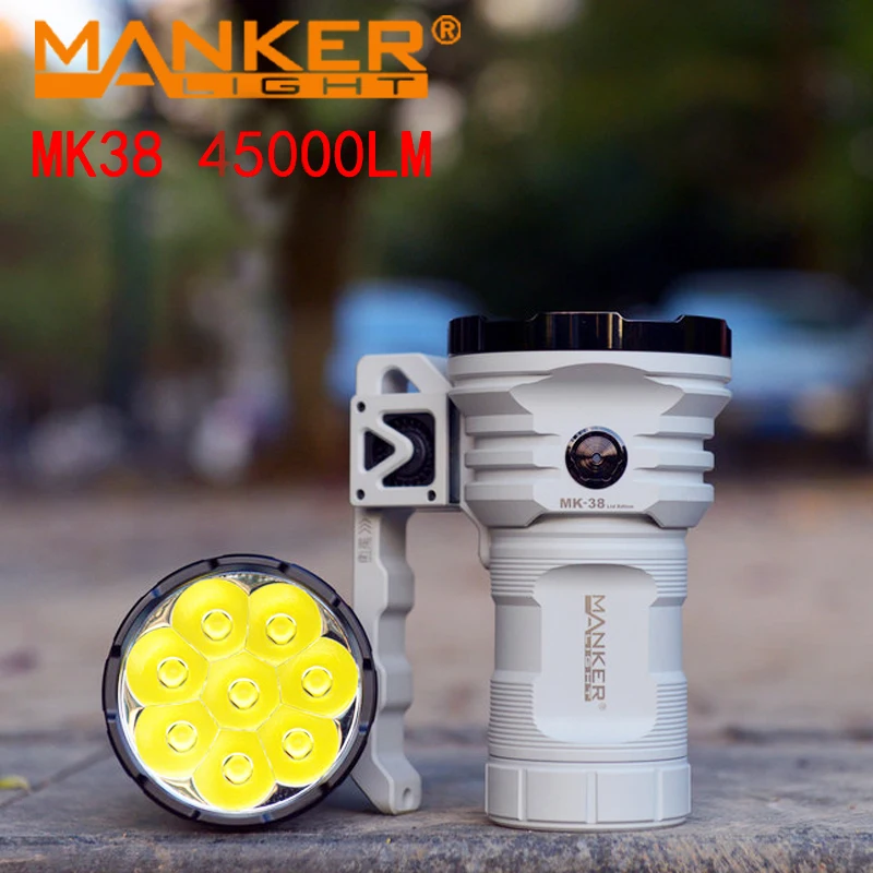 Многофункциональный ручной прожектор Manker MK38 45000 люмен фонарик CREE XHP70.2 LUMINUS SFT40 |
