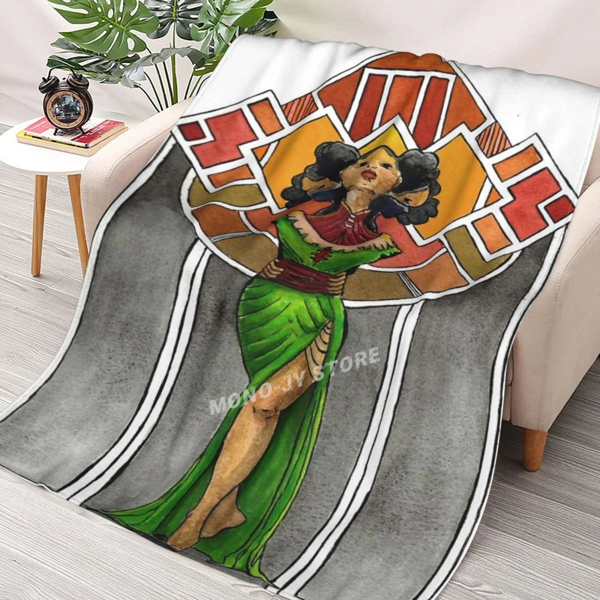 

Three Faces Throw Blanket Sherpa Blanket Bedding soft Blankets